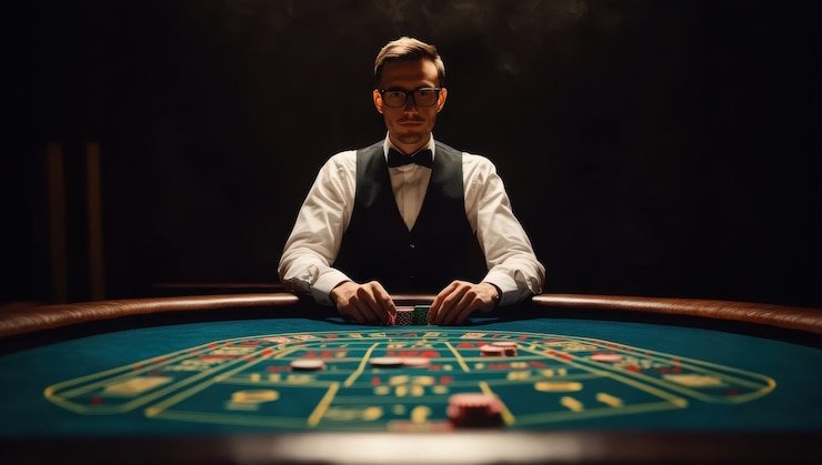 Meja Free Bet Blackjack dengan dealer dan kartu yang ditampilkan di h5 d0609
